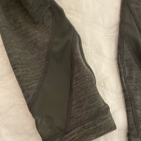 Member’s Mark Legging Woman’s L Gray Moisture Wicking Stretch Pockets Ankle - Picture 5 of 7